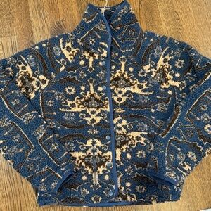 KITH Women's Blue and Brown Patterned Jacket